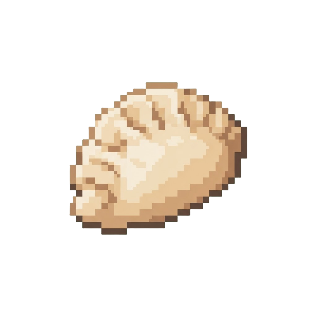 A Soft Oat-beige Pastel Dumpling