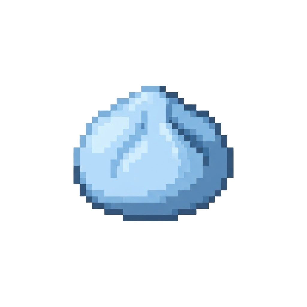 A Pastel Baby Blue Cloud Dumpling