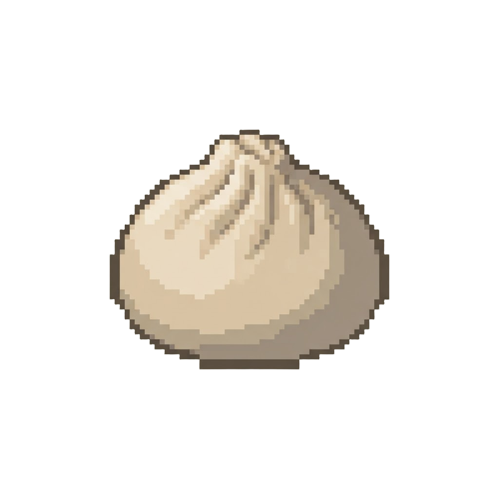 A Pale Sand-beige Silky Dumpling