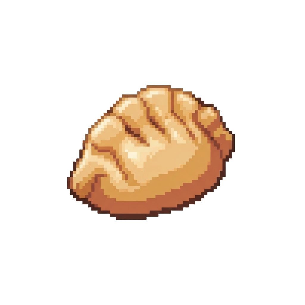 A Warm Caramel-beige Glossy Dumpling