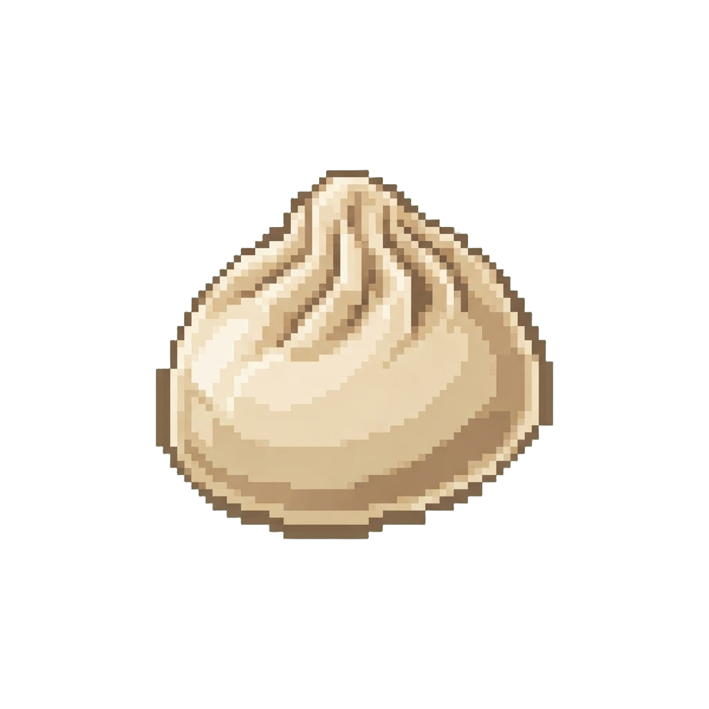 A Shiny Soy-milk Beige Crystal Dumpling