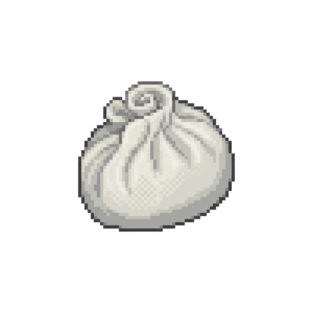 A Ivory-hued Silk-textured Dumpling