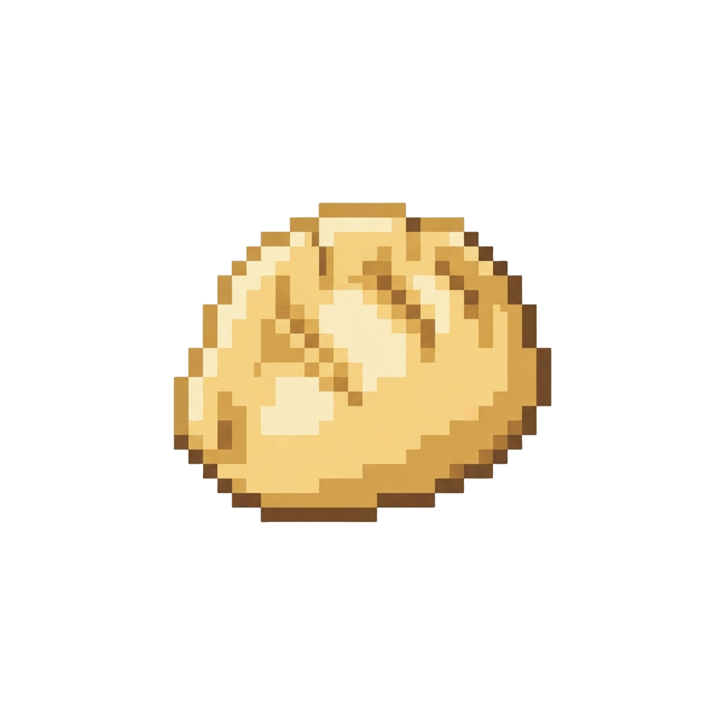 A Soft Golden Butter-hued Dumpling