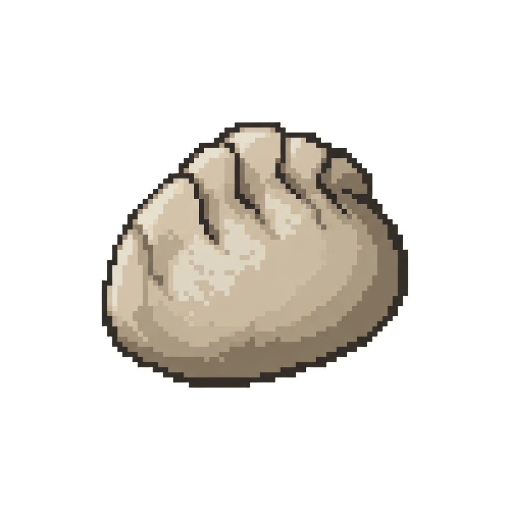 A Chestnut-beige Textured Dumpling