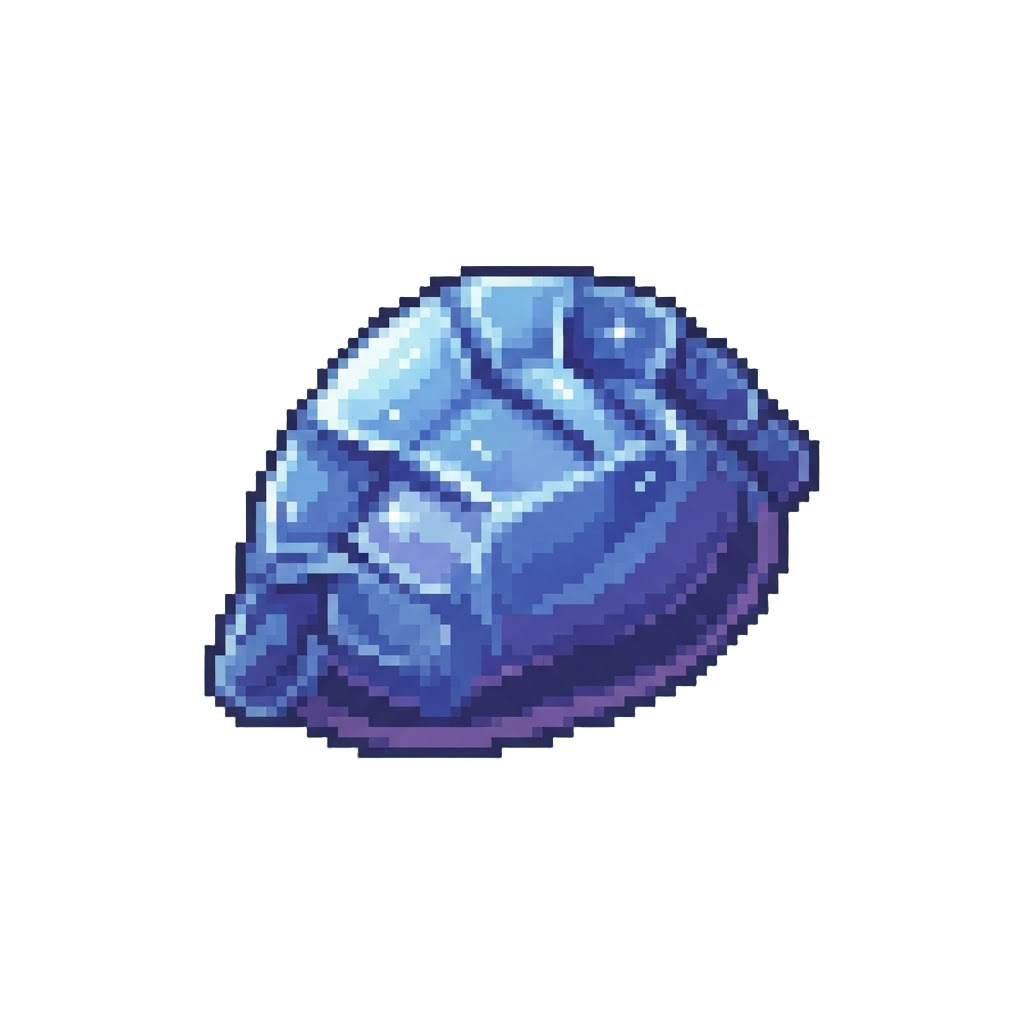 A Shiny Blueberry-hued Crystal Dumpling