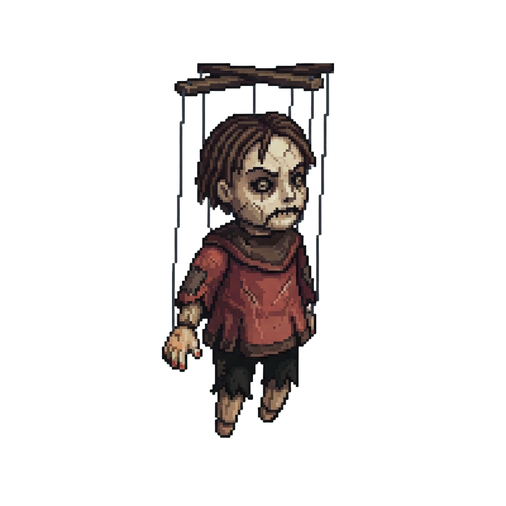 A Creepy Antique Marionette Doll
