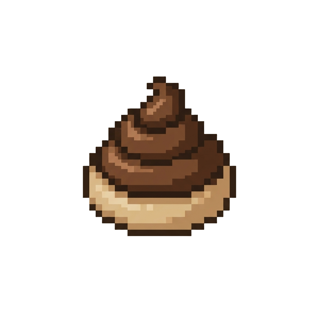 A Funny Chocolate-colored Swirl Toy