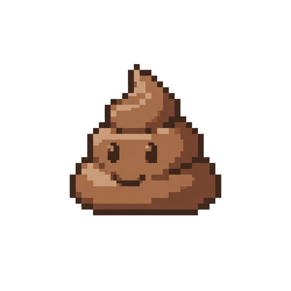 A Simple Classic Brown Poop Emoji Figure