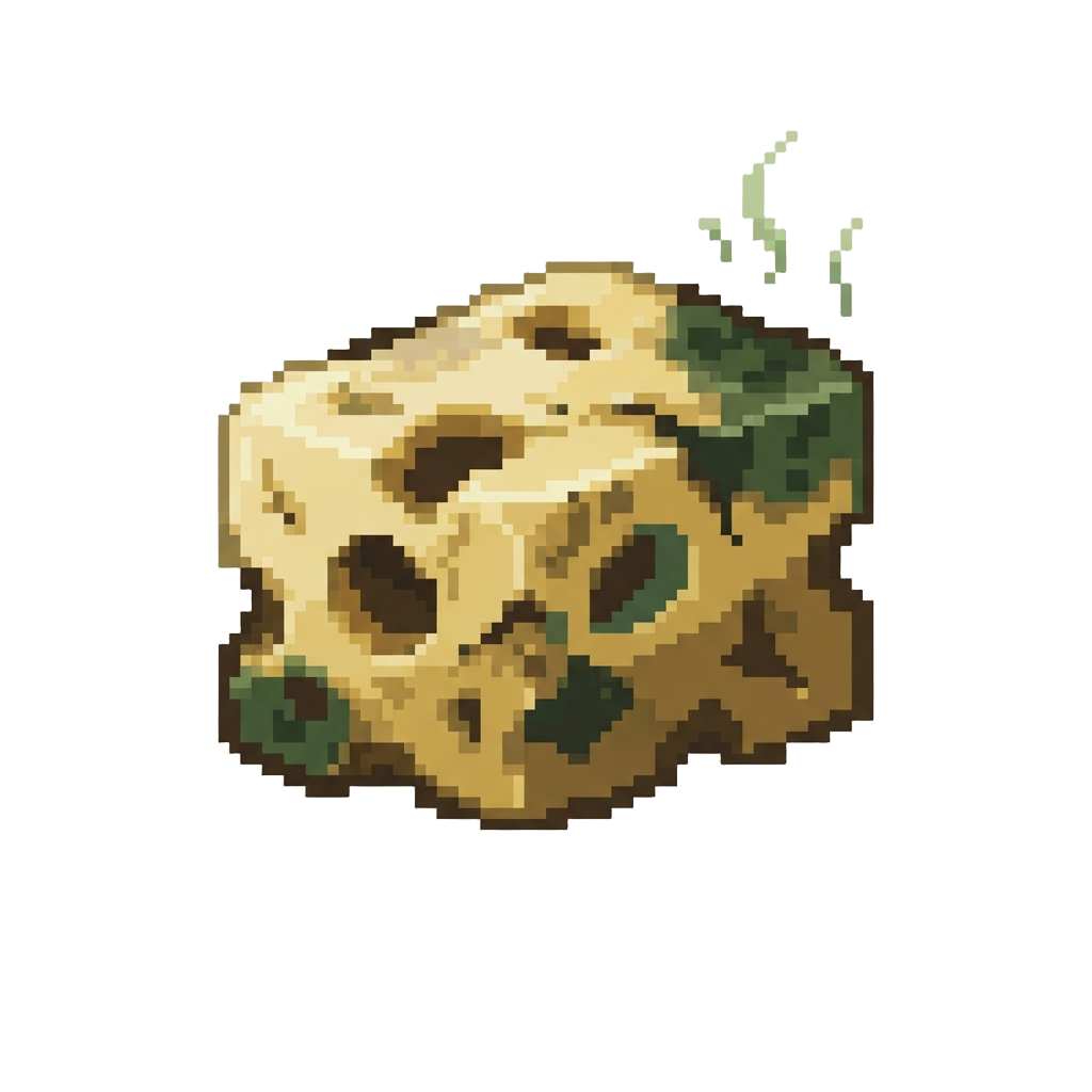 A Rotten Smelly Cheese Block