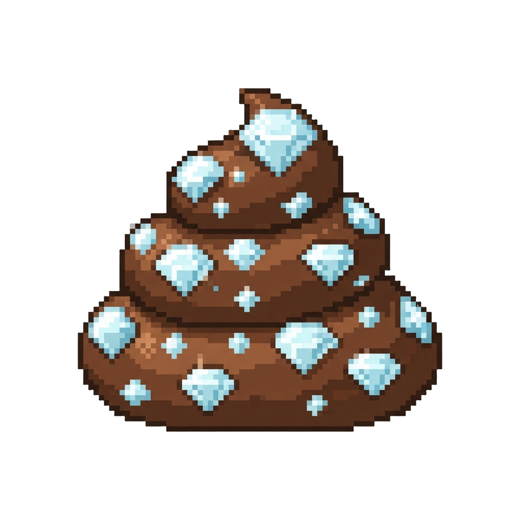 A Sparkling Diamond-encrusted Poop Sculpture
