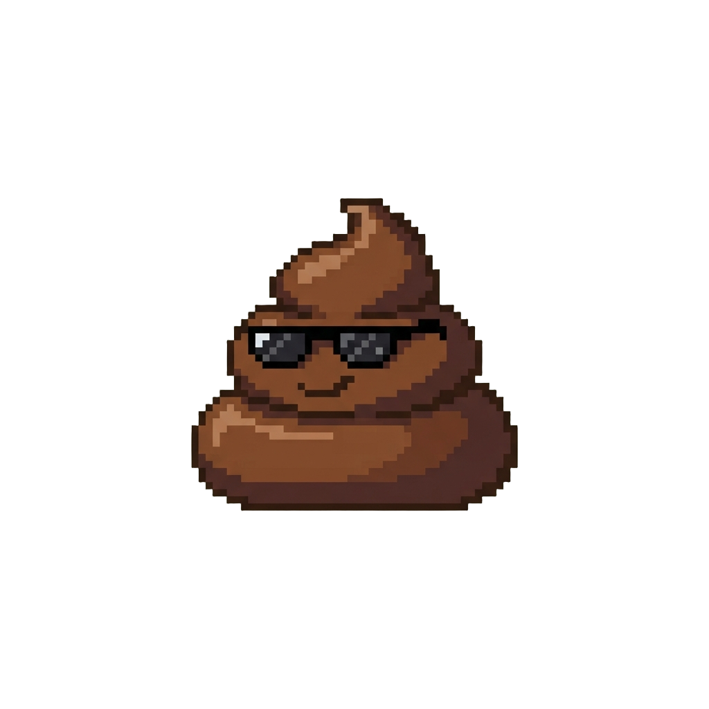 A Funny Turd Wearing Sunglasses
