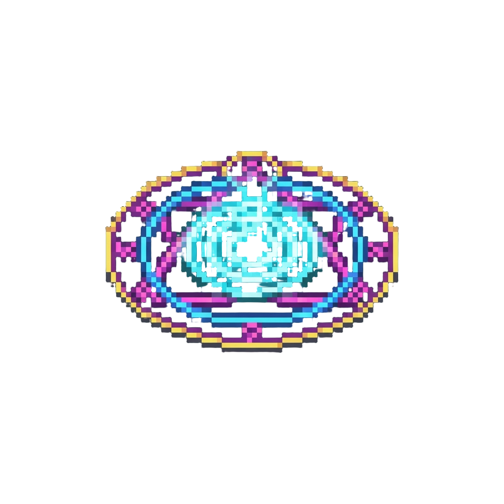 A Subtle Neon Floor Graphic Glow