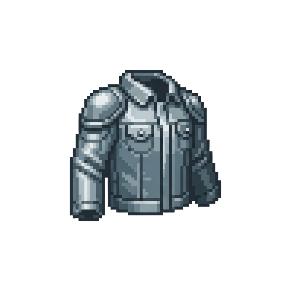 A Shiny Metallic Jacket Shine
