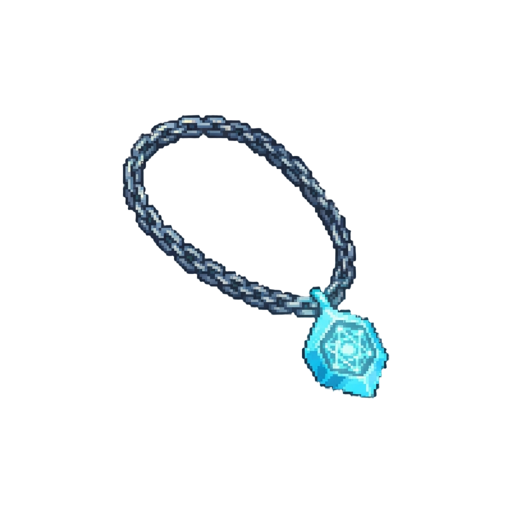 A Glowing Holographic Chain Necklace