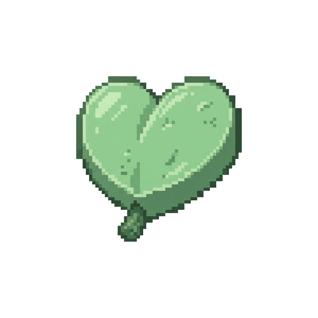 A Heart-shaped Foam Leaf