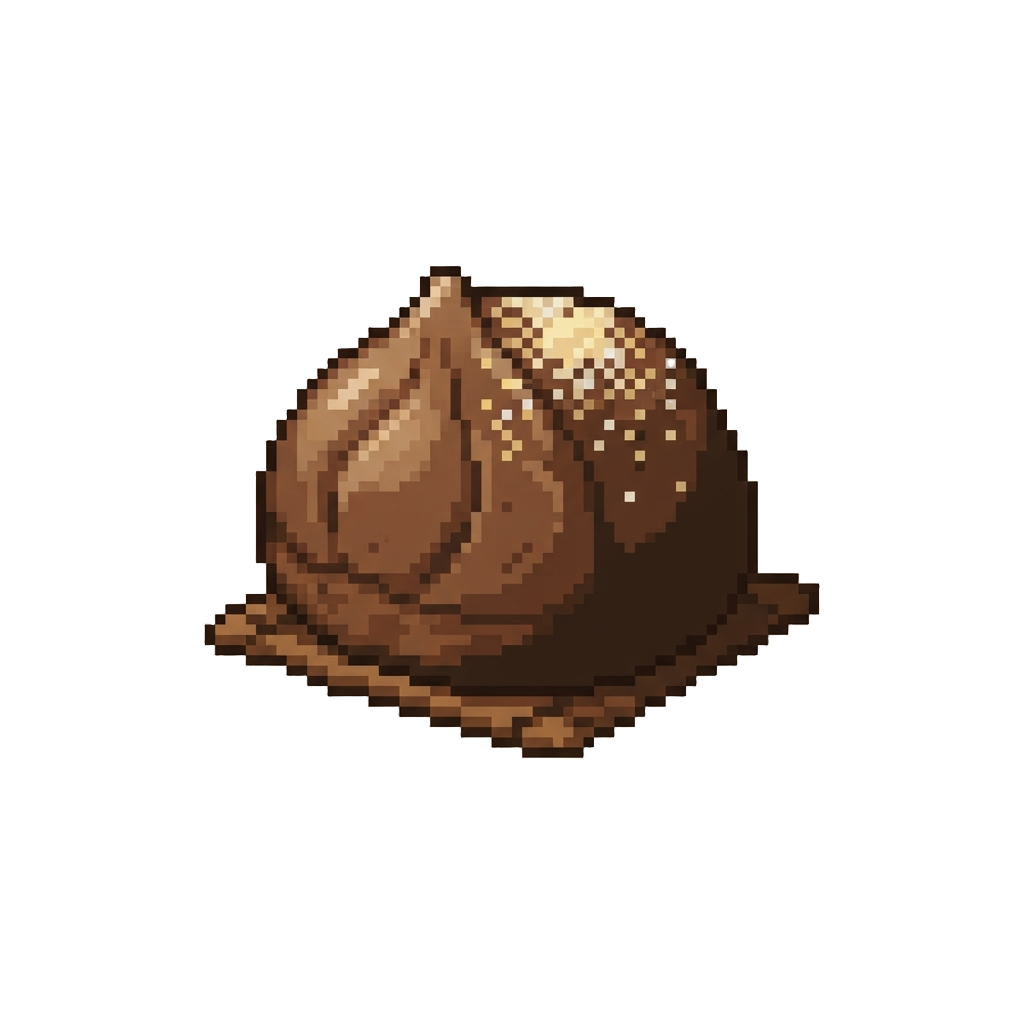 A Soft Chestnut Wagashi Pastry