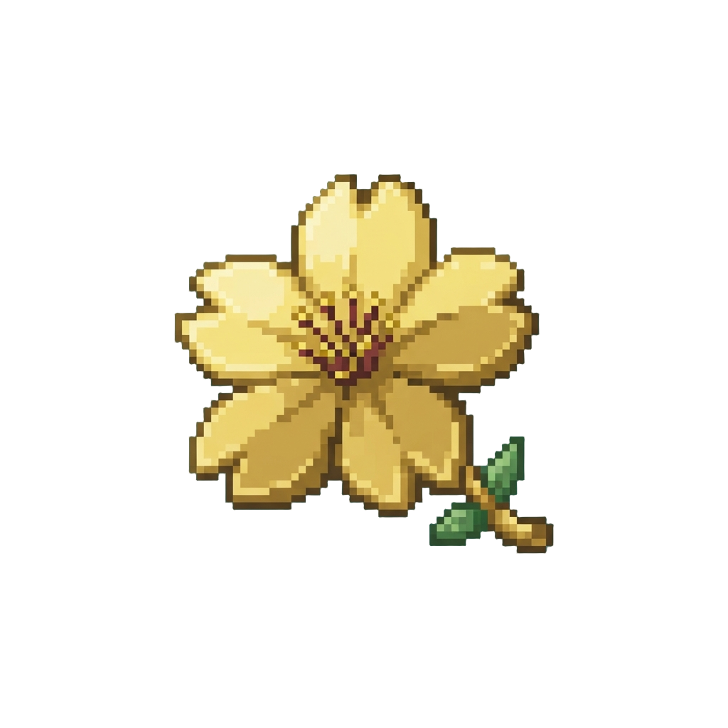 A Delicate Golden Cherry Blossom