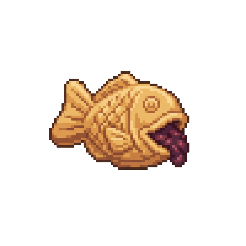 A Little Red Bean Taiyaki Fish Cake