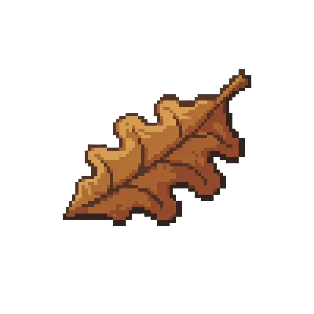 A Simple Fallen Oak Leaf