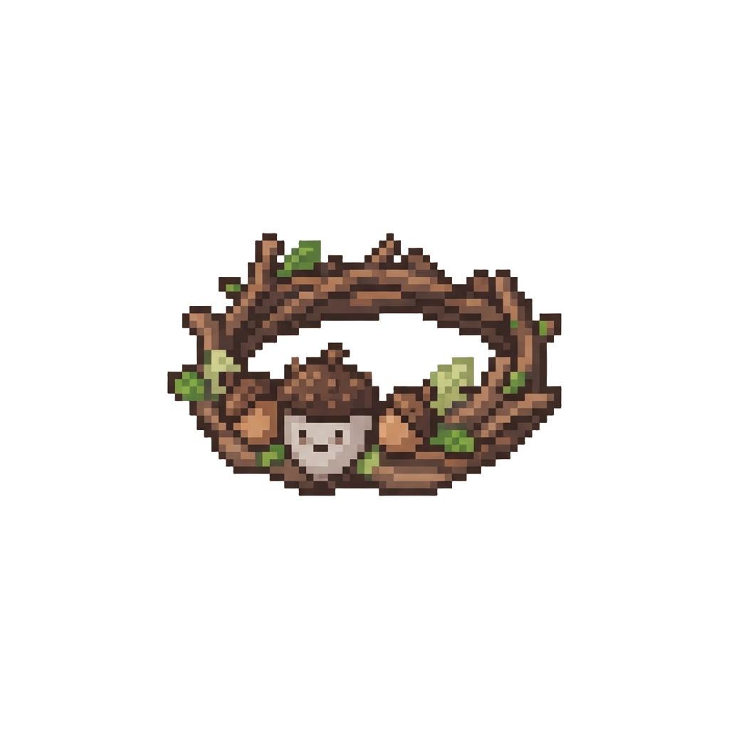 A Funny Acorn Crown Souvenir