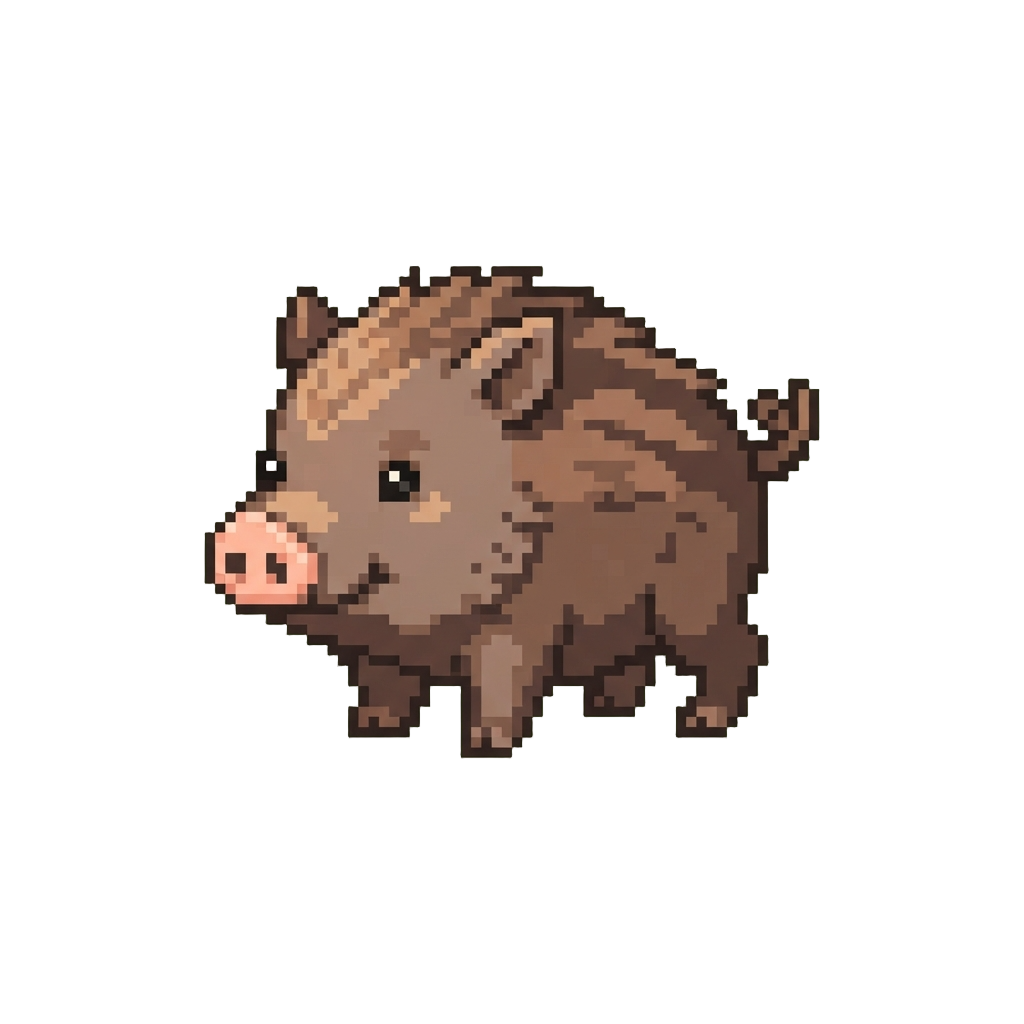 A Silly Wild Boar Piglet