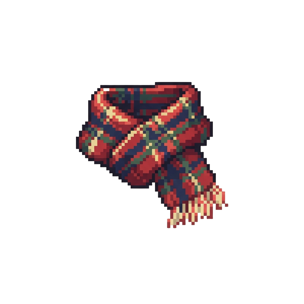 A Cozy Plaid Flannel Scarf