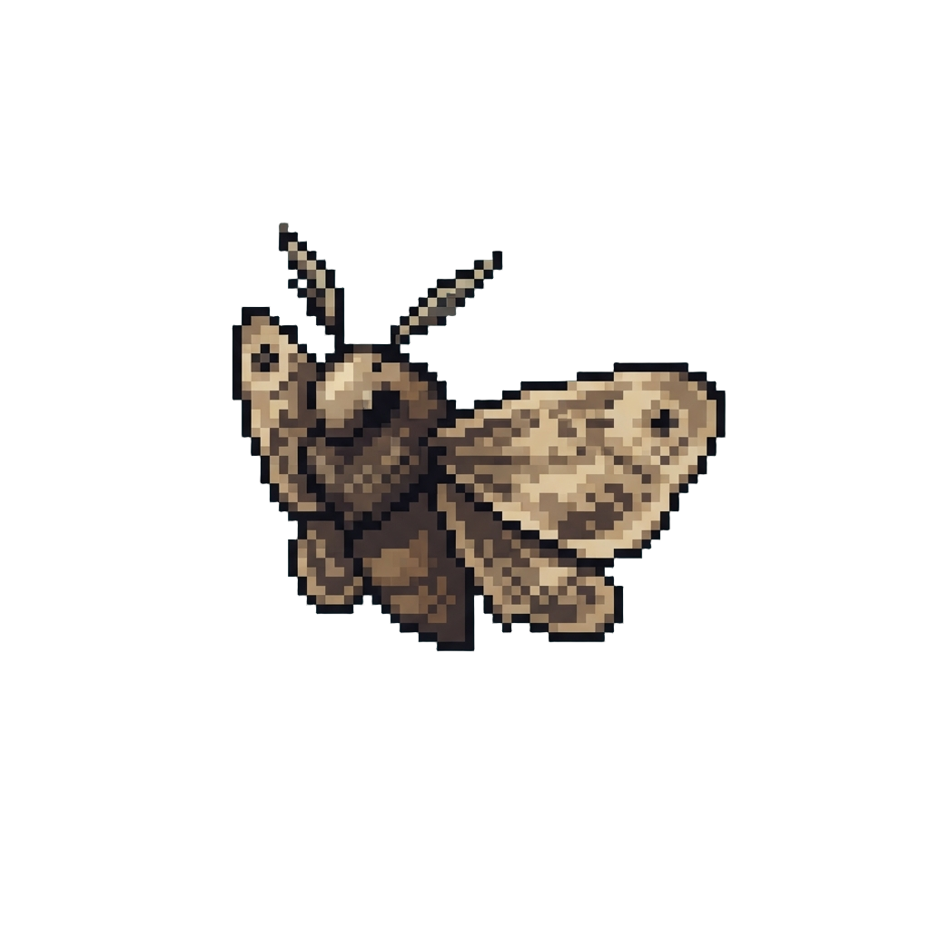 A Tiny Fluttering Moth