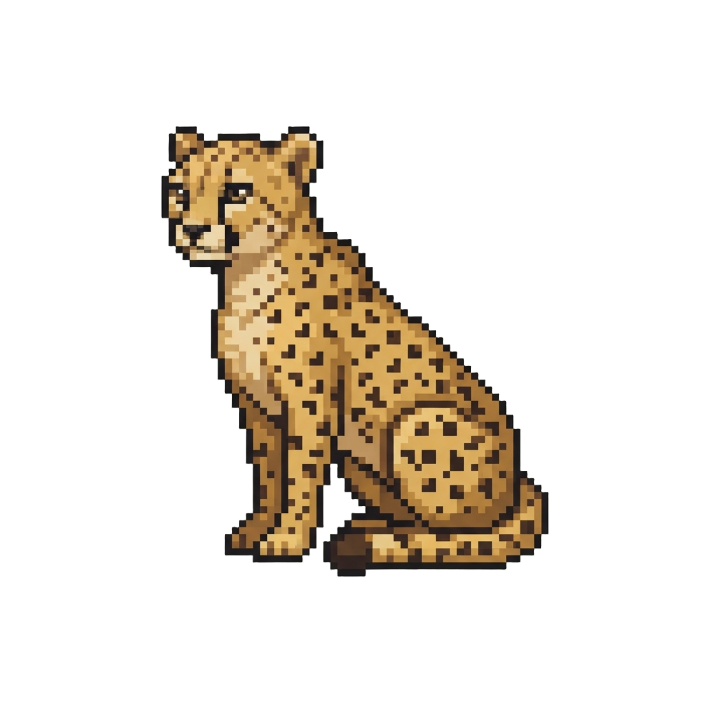A Graceful Cheetah with Dramatic Spots