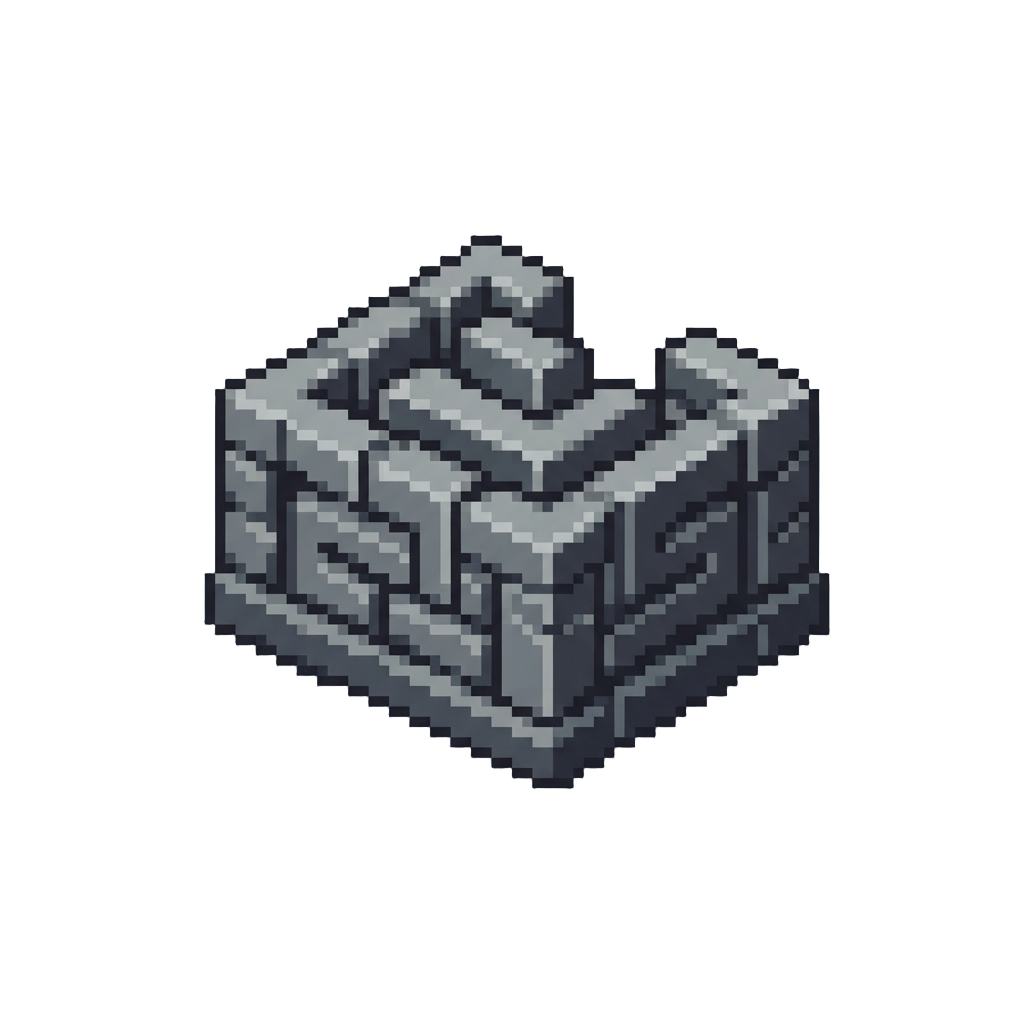A Barrier Made of Stackable Maze Blocks