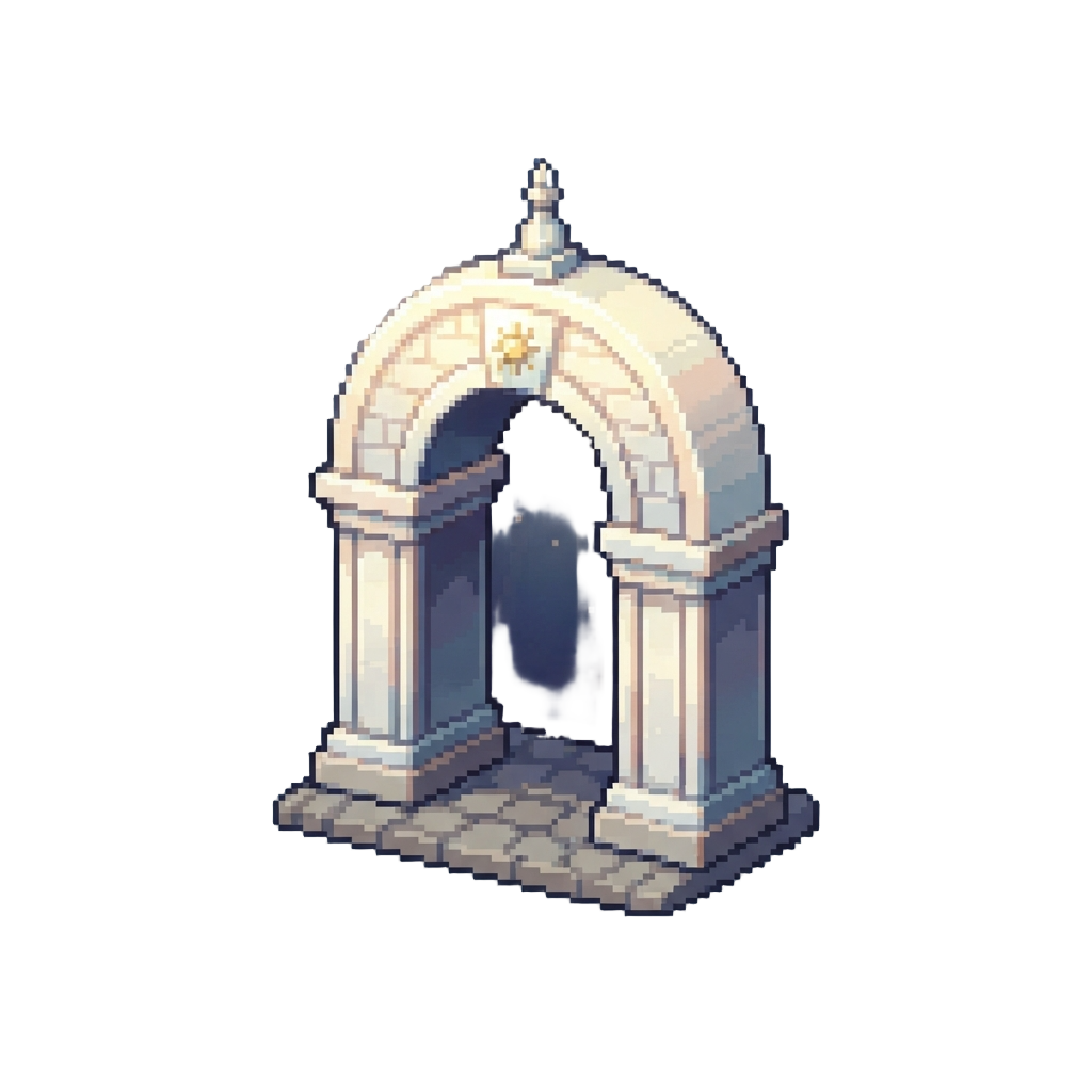 A Radiant White Archway