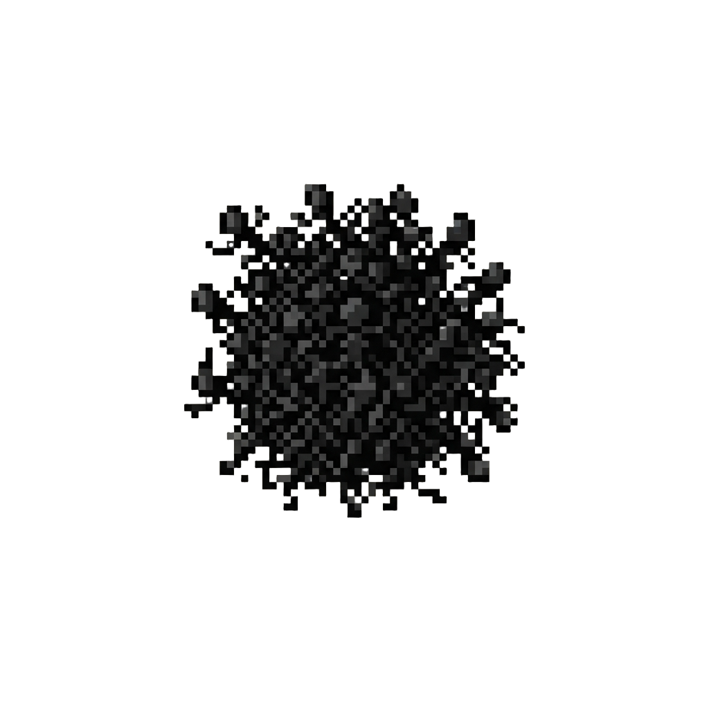 A Swarm of Pitch-black Tiny Stick Figures
