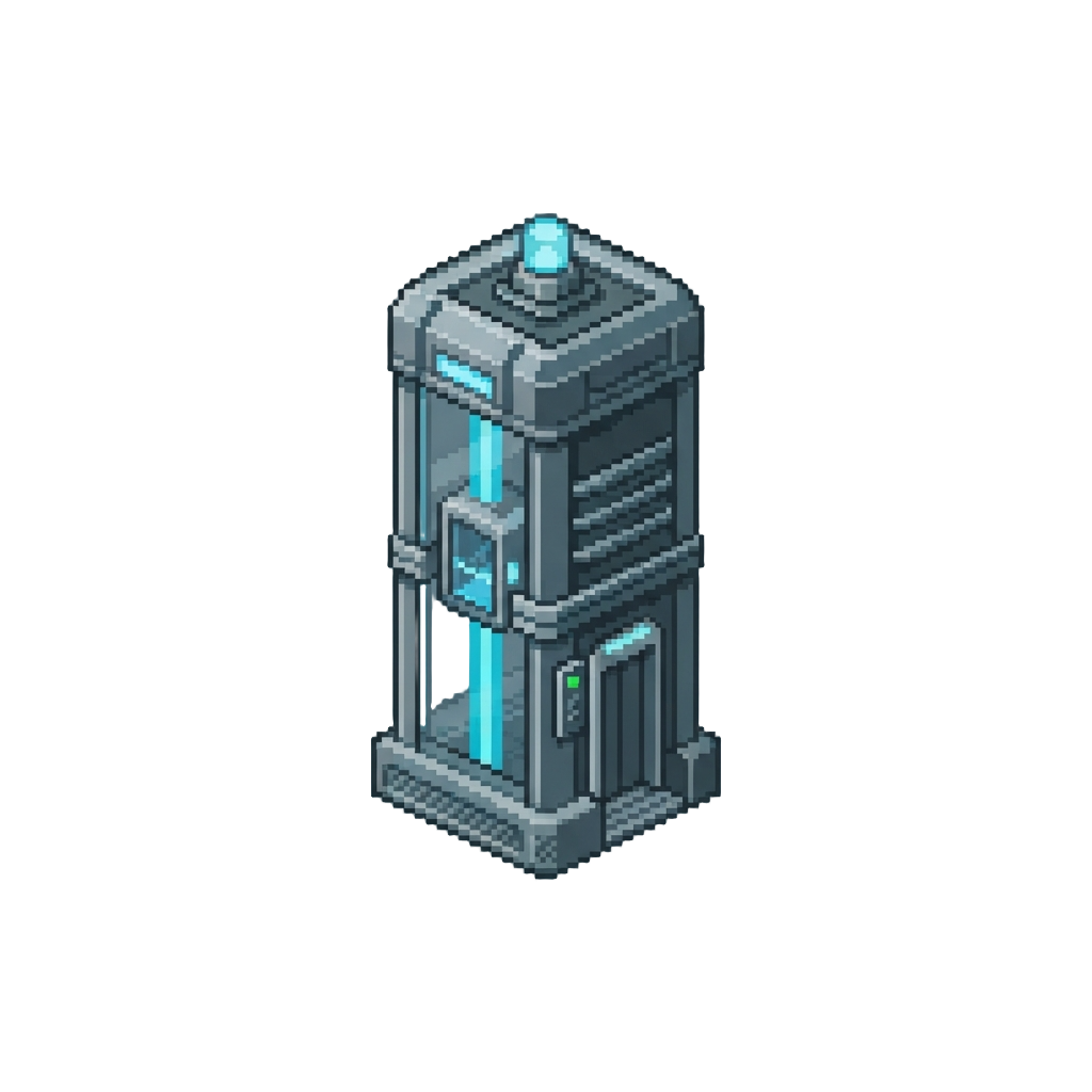 A Futuristic Elevator Shaft