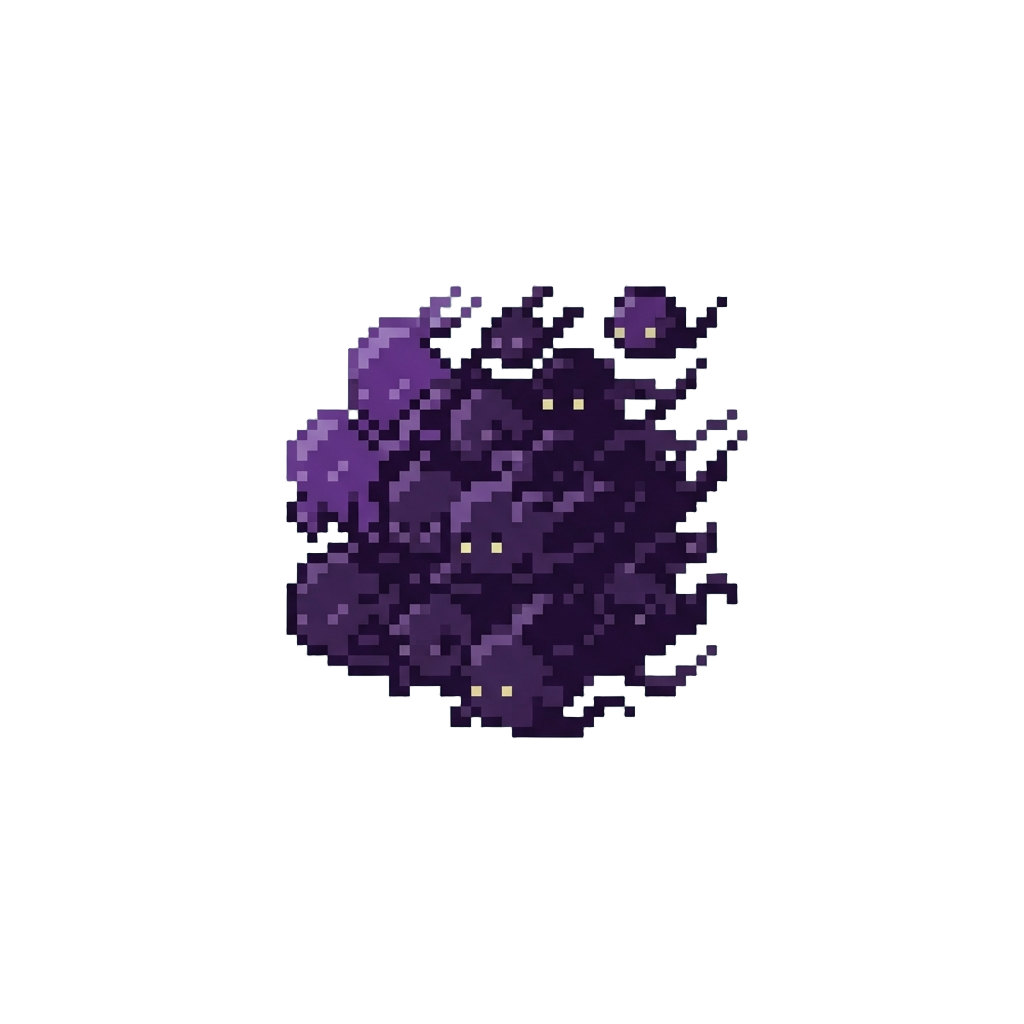 A Swarm of Dark Purple Shadowy Creatures
