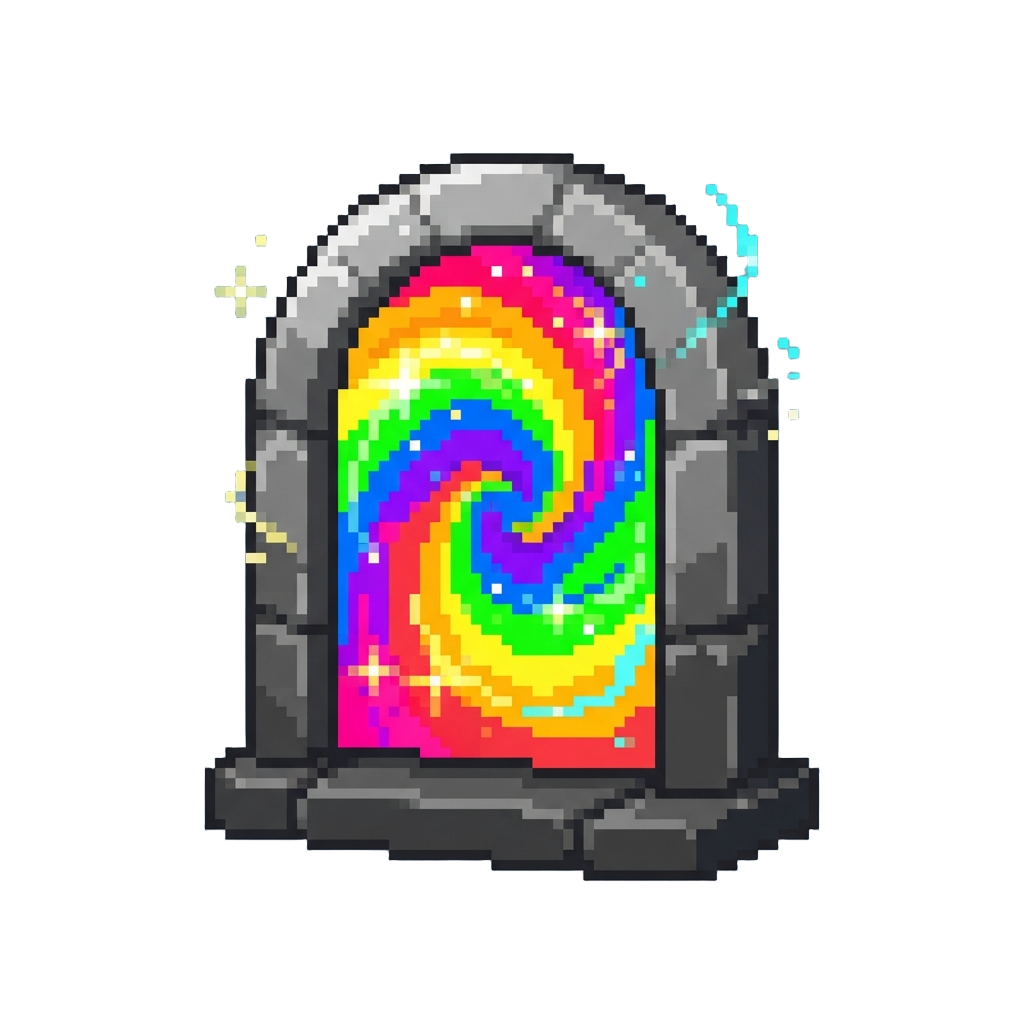 A Sparkly Rainbow Portal
