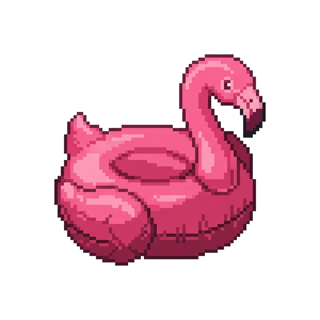 A Giant Inflatable Pink Flamingo