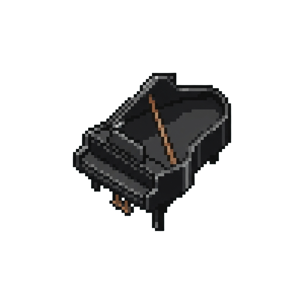 A Floating Grand Piano Lid