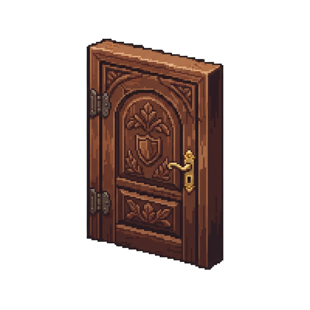 A Grand Carved Wooden Door