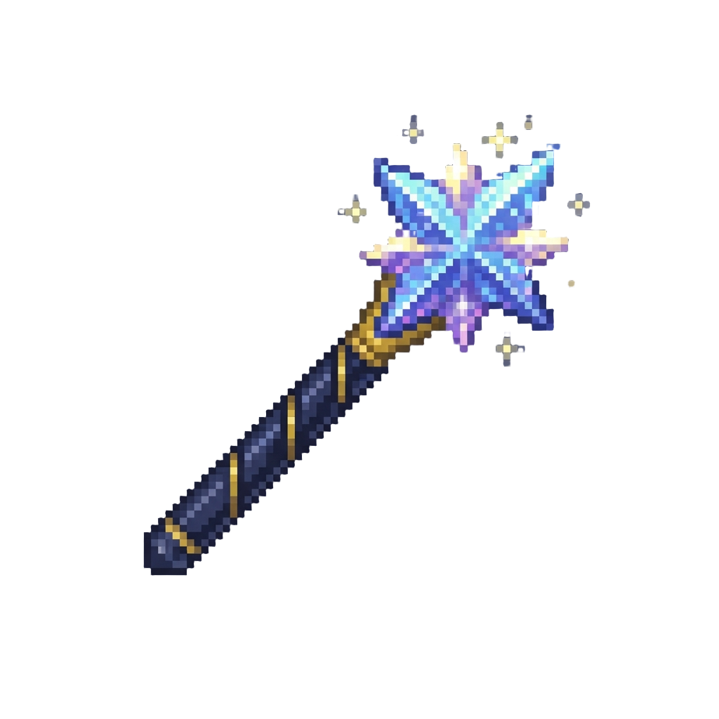 Sparkly Magic Wand Made of Starlight
