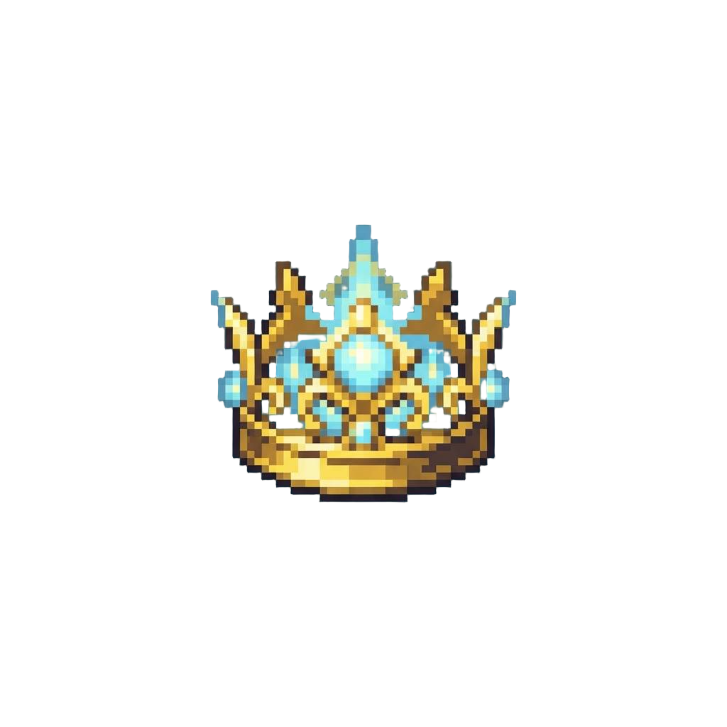 Glowing Golden Crown of Pure Energy