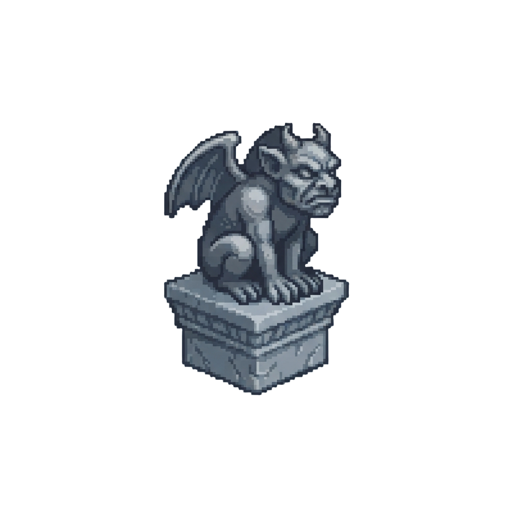 A Decorative Roof Gargoyle Perch