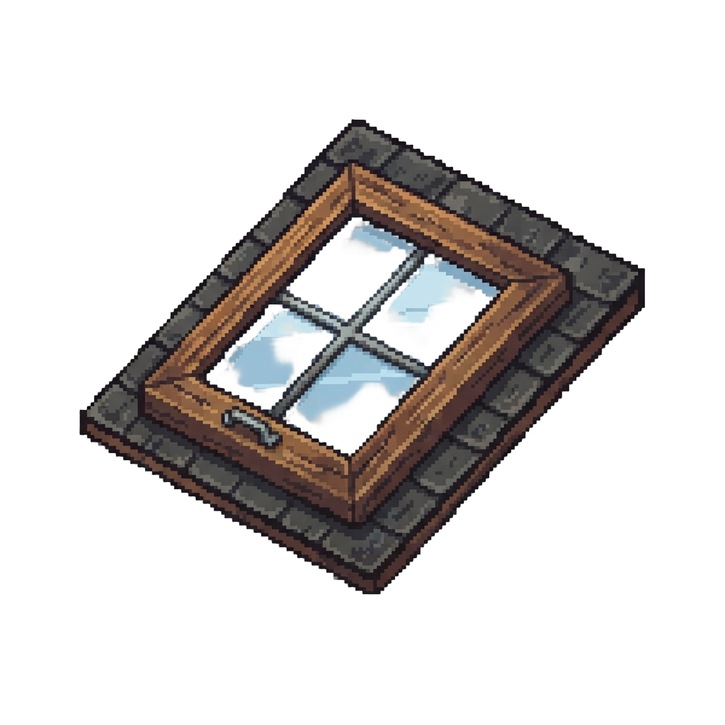 A Creaky Wooden Attic Skylight