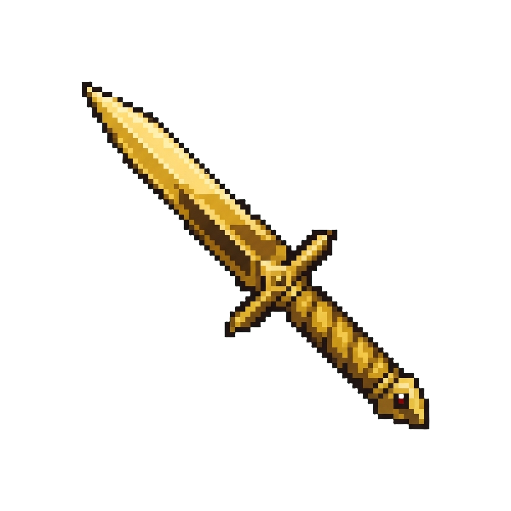 A Golden Assassin Stiletto