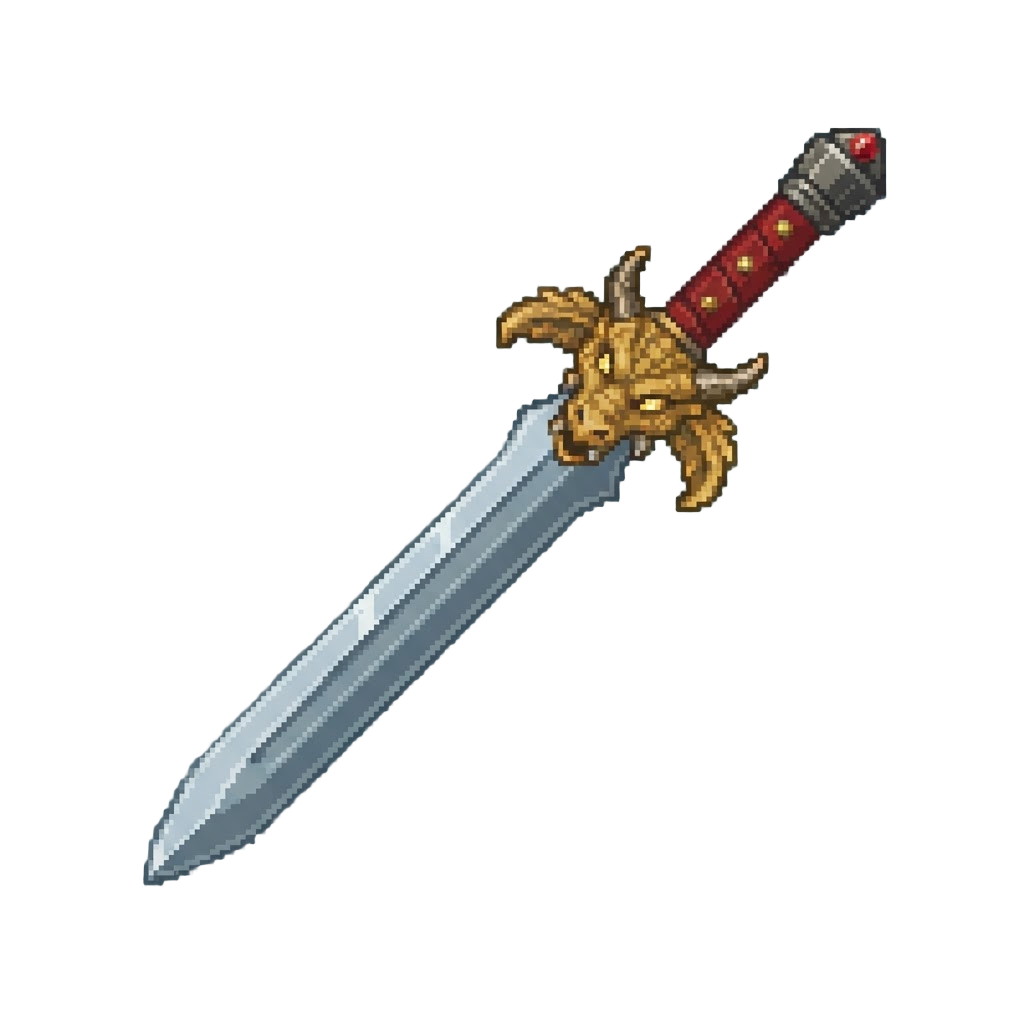 A Gleaming Dragon-hilt Claymore