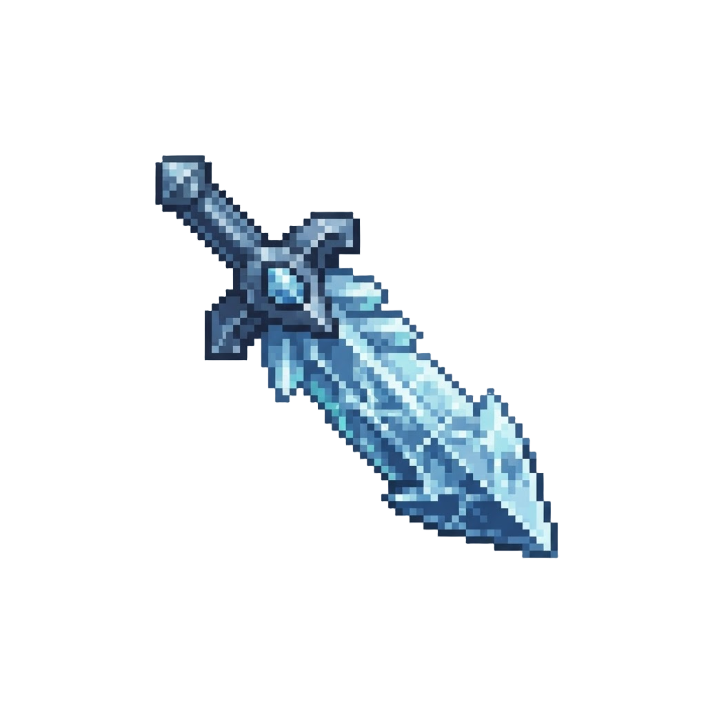 A Crystallised Frost Blade