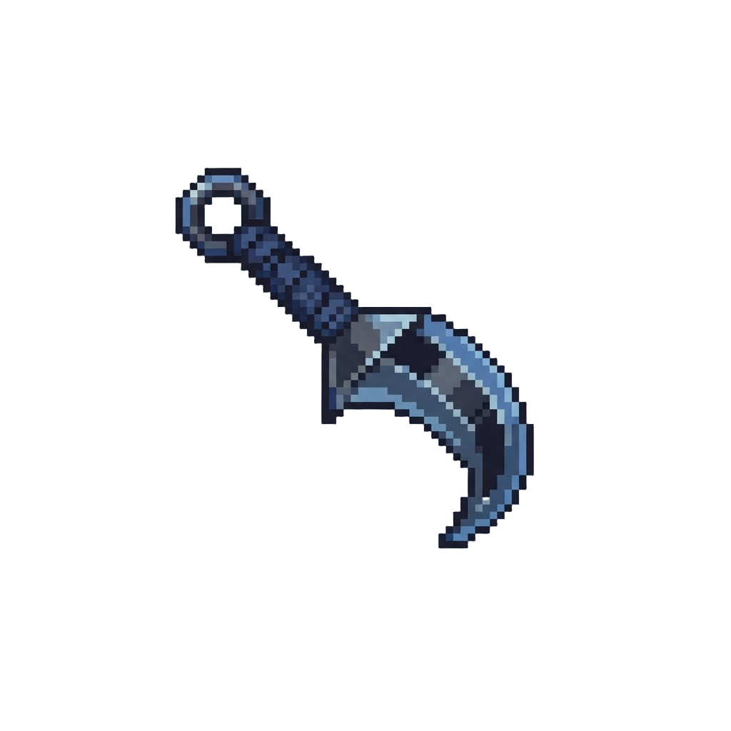 A Blue-rimmed Arc Kunai