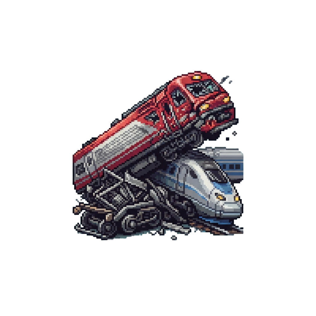 A Rogue High-speed Train Collision