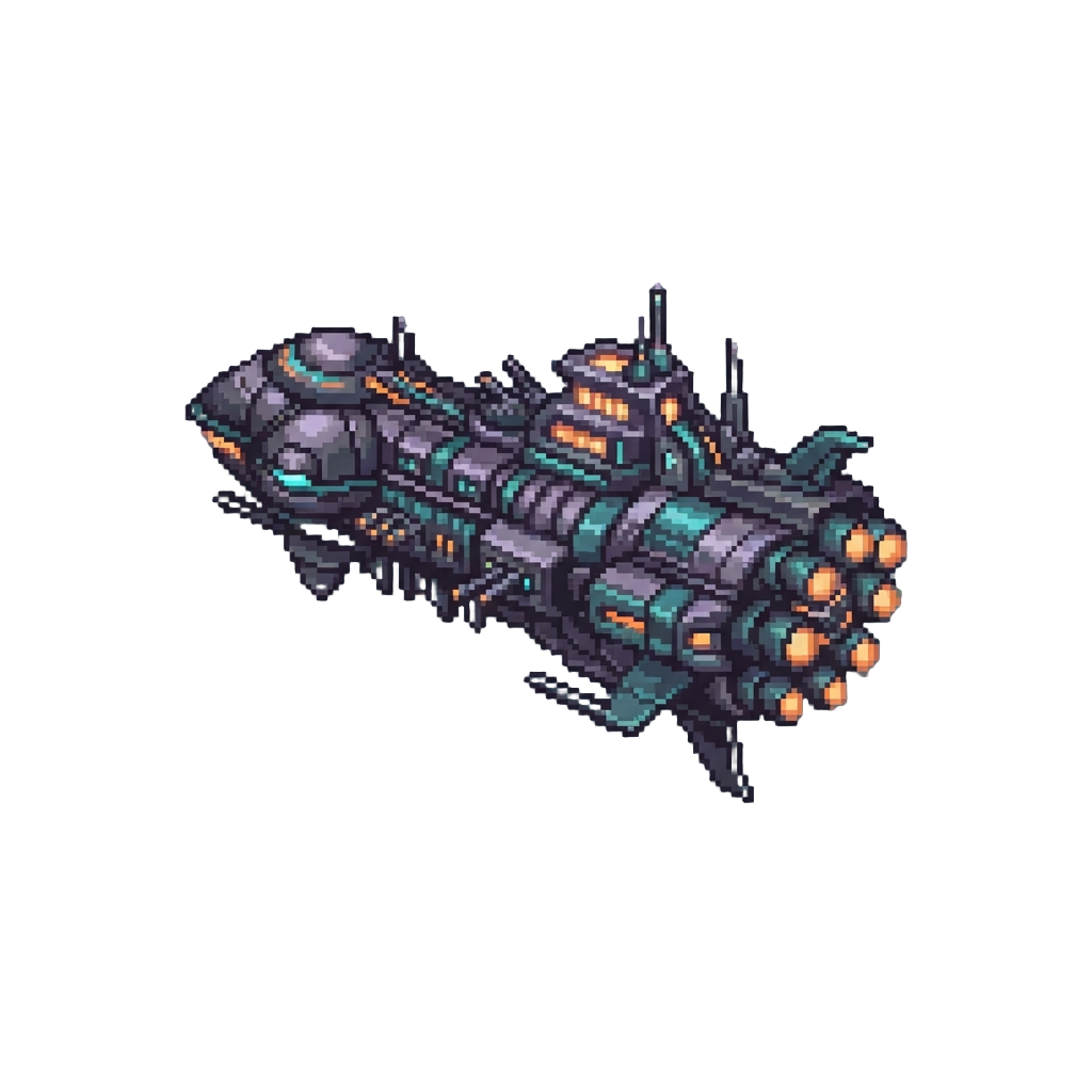 A Giant Alien Dreadnought Flagship