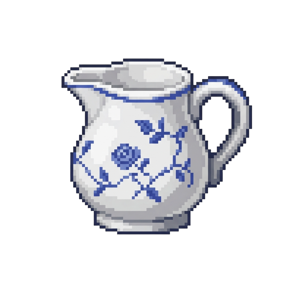 A Ceramic Porcelain Pitcher