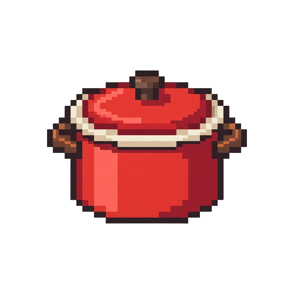 A Bright Enamel Pot