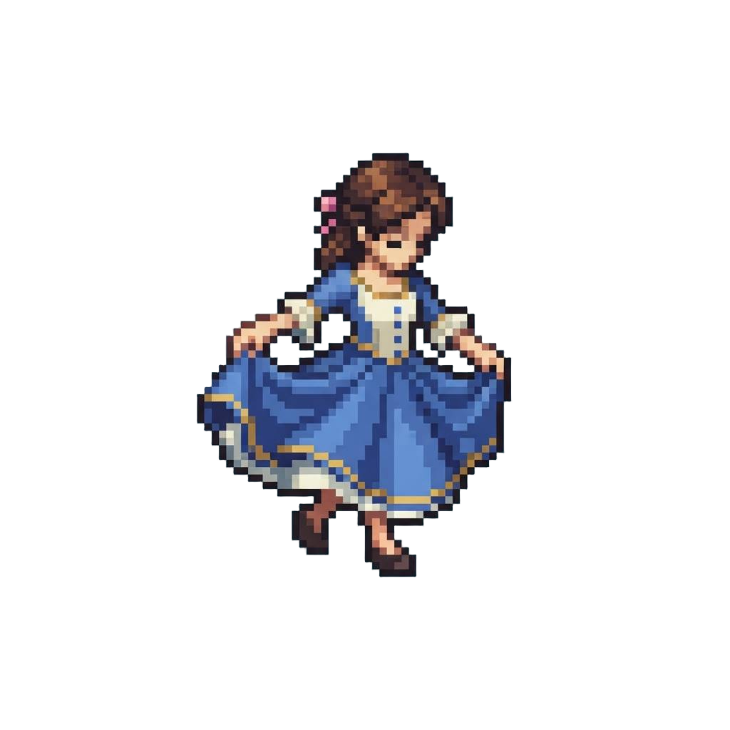 A Theatrical Curtsy
